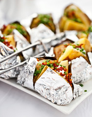 Jacket potato with sour cream