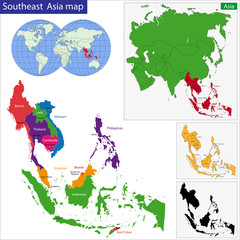 Southeastern Asia map
