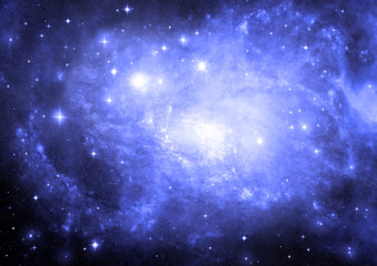galaxy in a free space