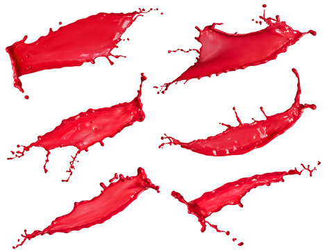 Red Liquid Splash Collection