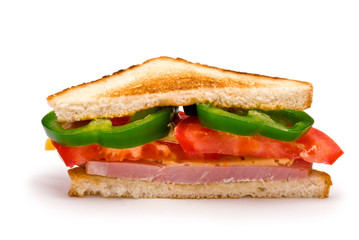 Sandwich isolated on white