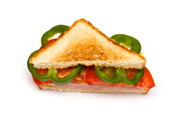 Sandwich isolated on white