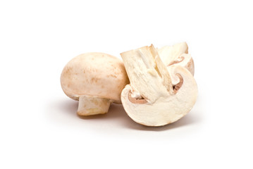 Champignons isolated on white