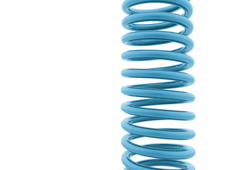 Blue string on white