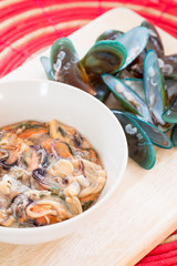 Raw Asian Green Mussel