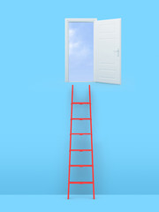 Ladder Leading Door
