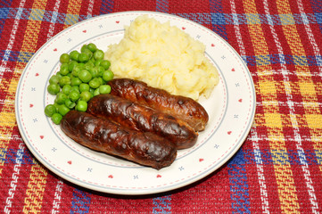 Sausages And Mashed Potato