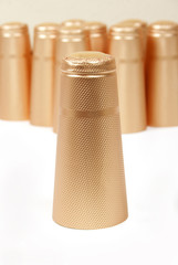 clear capsule for a champagne bottle