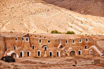 Peel and stick wall murals Berber dwelling