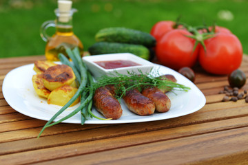 meat sausages