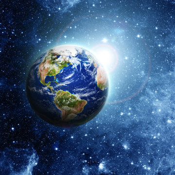Fototapeta planet earth in space