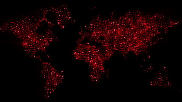 Abstract Earth Loop Red