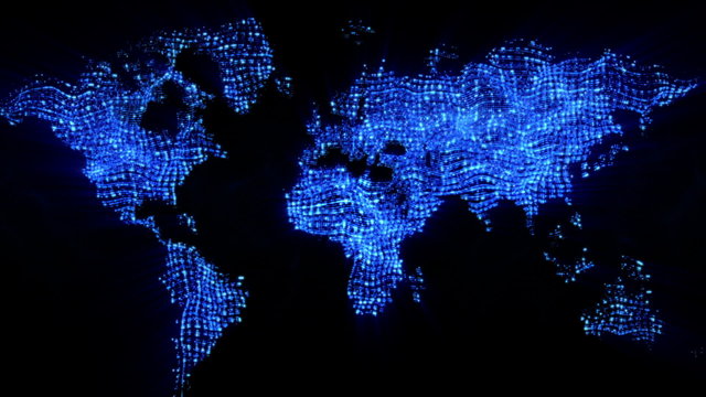 Abstract Earth Loop Blue