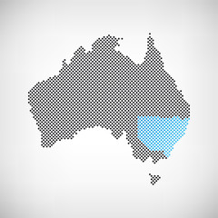 Australien Karte New South Wales