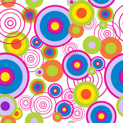 Abstract seamless pattern with concentric circles - 59323198