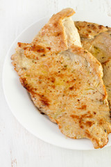 fried turkey on plate