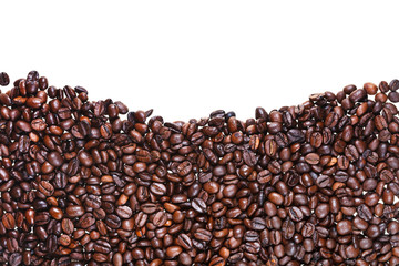 roasted coffee beans close up