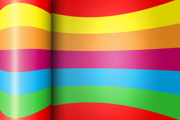 Wrapped Rainbow Paper Background With Shine