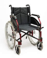 Wheelchair On White