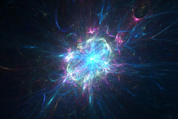 Abstract neutron star background - obrazy, fototapety, plakaty