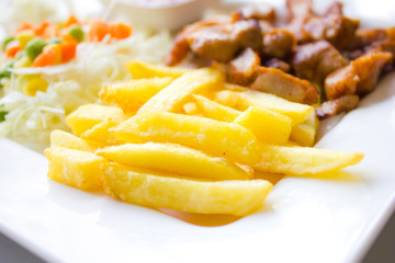 grilled with  french fries