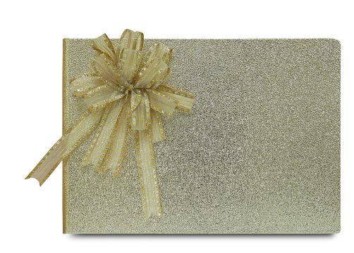 Golden color of gift box