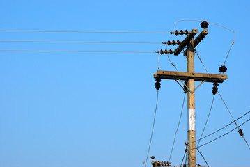 The old electricity pole