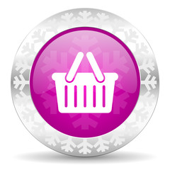 Obraz premium cart christmas icon