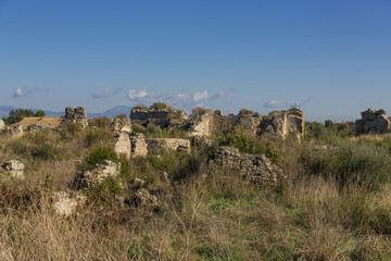 Fototapeta na wymiar Ruiny w Side