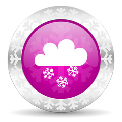 snowing christmas icon