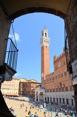 Siena historic architecture - obrazy, fototapety, plakaty