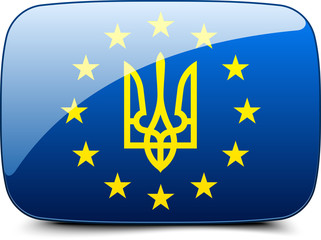 Ukraine EU button