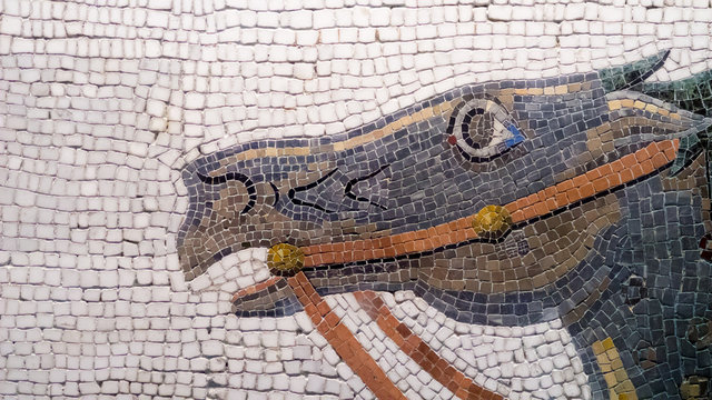 Dressage horse mosaic