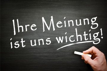 ihre meinung ist uns wichtig!