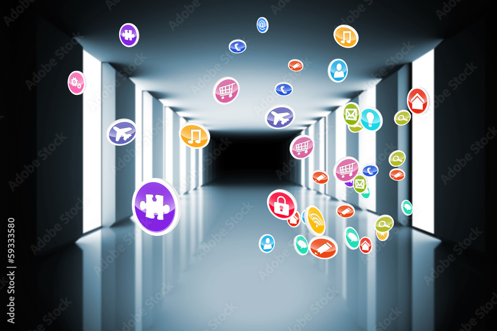 Poster computing application icons