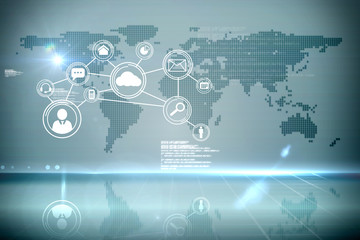 Futuristic technology interface