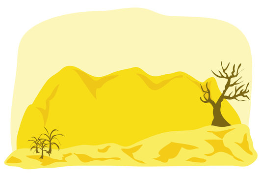 desert landscape vector