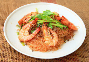 shrimp with Cellophane noodles
