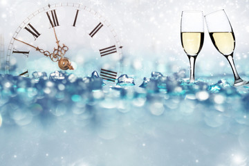 Glasses of shots on abstract background © erika8213
