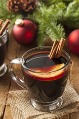 Festive Red Hot Spiced Wine For Christmas