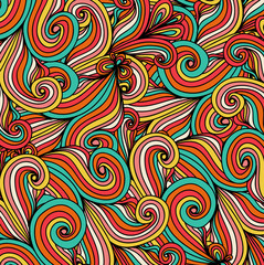 Abstract vector eps10 hand-drawn waves texture, wavy