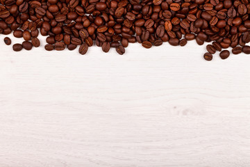 Upper border of coffee beans