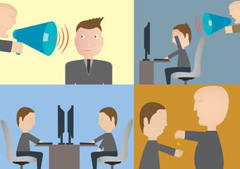 Set of business concepts, workforce, Stress state, Boss, payment