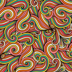 Abstract vector eps10 hand-drawn waves texture, wavy background.