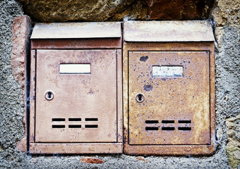 old letterboxes