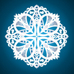 Beautiful detailed snowflake