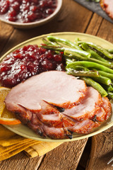 Traditional Sliced Honey Glazed Ham