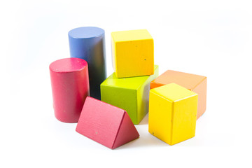 Wooden building blocks