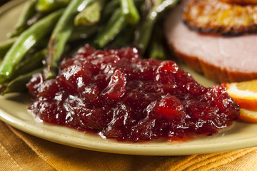 Obraz premium Red Homemade Cranberry Sauce