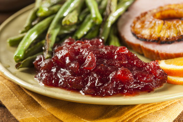 Red Homemade Cranberry Sauce